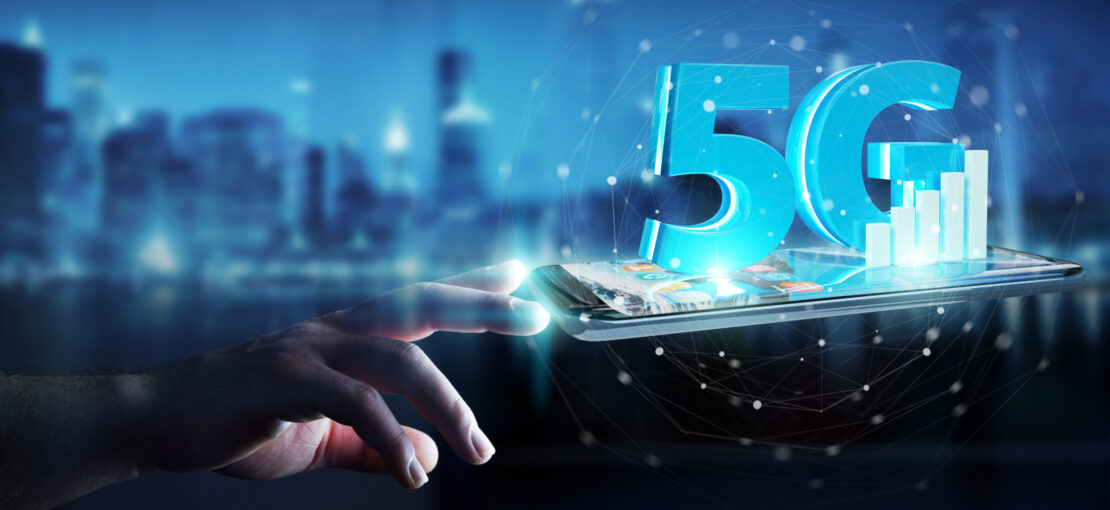 Hightech - Intelligence artificielle IA - THD 5G sur un telephone mobile